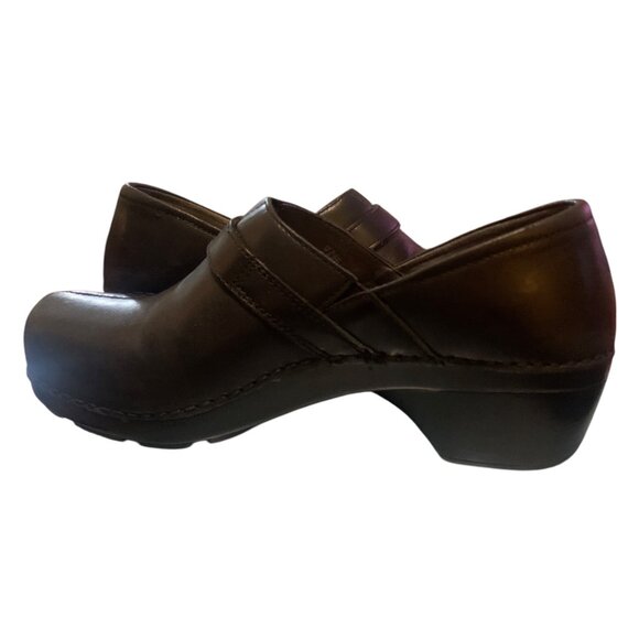 Dansko Women's Black Leather Professional Clogs Slip-On Comfort Shoes Size 11.5 - Picture 11 of 15